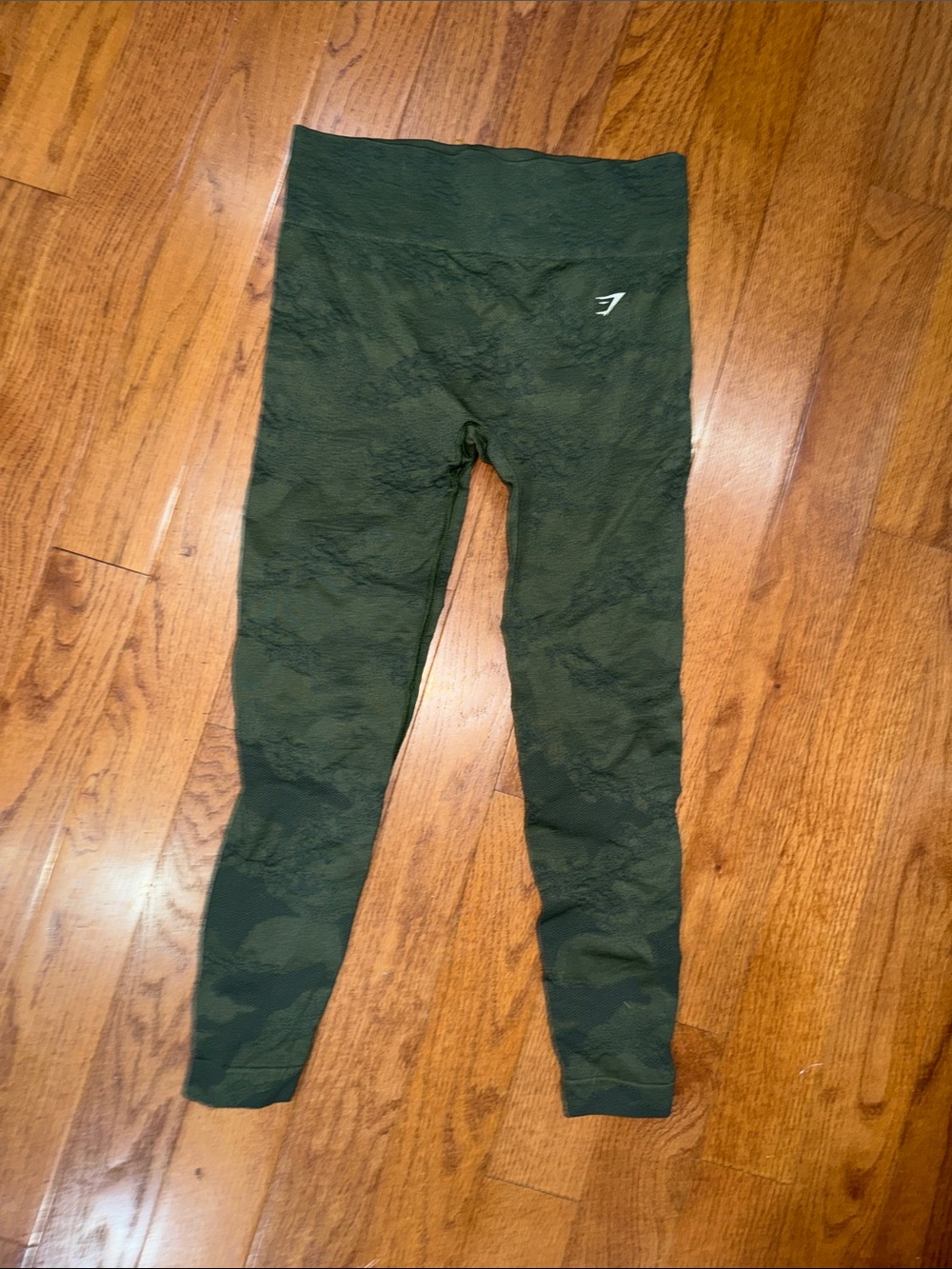 Gymshark Kids Dark Olive Green Seamless Leggings